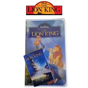 The Lion King VHS & Cassette Single 1994 Disney Nostalgic 90s Collectible Movie